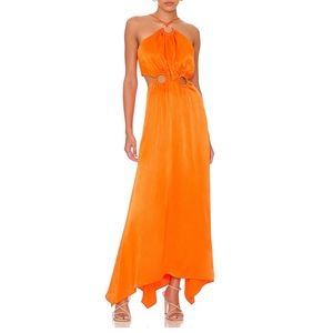 ELLIATT Visitant orange maxi dress